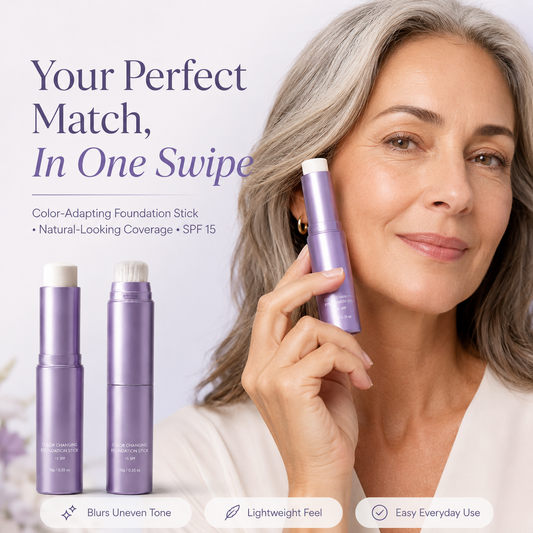 🎁Last Day - Buy 1 Get 1 Free🔥2-in-1  Changing Foundation Stick - The stick that makes mature skin glow again