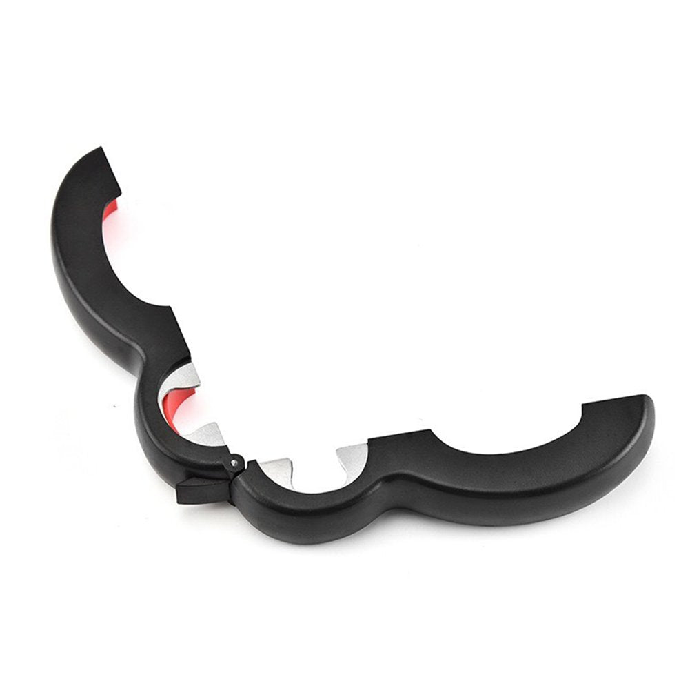 6-in-1 Multifunctional Bottle Opener – Stainless Steel | Opens Jars, Cans, Beer & More | Kitchen Essential