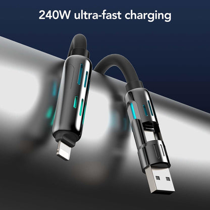 240W 4-in-1 Fast Charging Cable