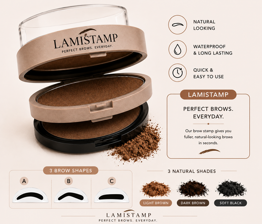 ✨ 2-in-1 Dual-Shade Brow Stamp Kit – Perfect, Natural-Looking Brows in Seconds 🤎