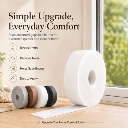 🚪 16.4FT Self-Adhesive Weather Stripping for Doors & Windows ✨