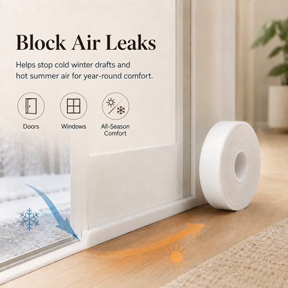 🚪 16.4FT Self-Adhesive Weather Stripping for Doors & Windows ✨