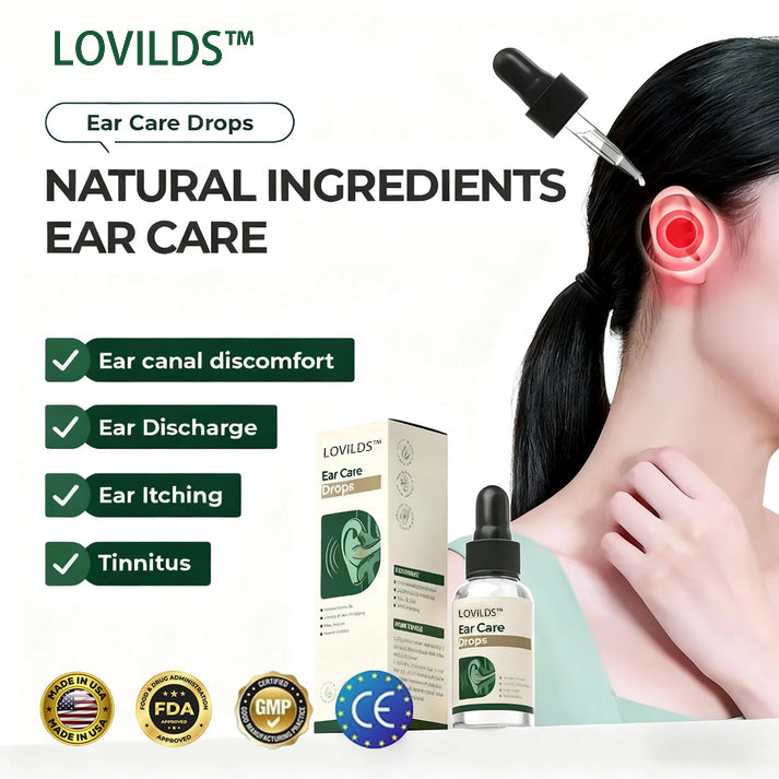 【👑Top Sellers of 2026】👂LOVILDS™ Ear Care Drops- Tinnitus Relief – Gentle Cleansing & Soothing Relief for Healthy Ears -Plant-Based Formula|FDA-Registered