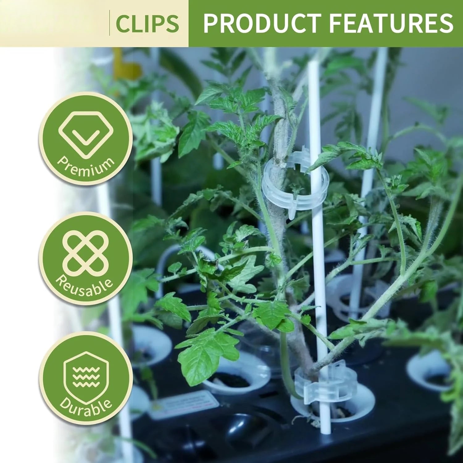 Reusable Plant Support Clips