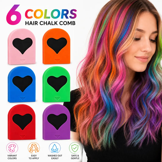 6/12 Colors Temporary Hair Chalk Hair Dye, Washable Hair Color Makeup For Sport Events Halloween Christmas Birthday Cosplay Festivals Hair DIY Party